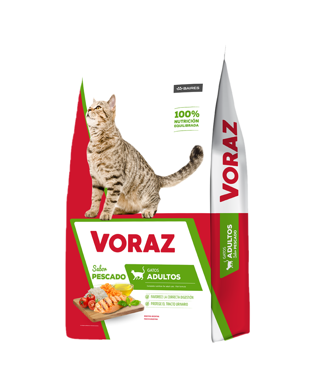 Voraz gatos adultos